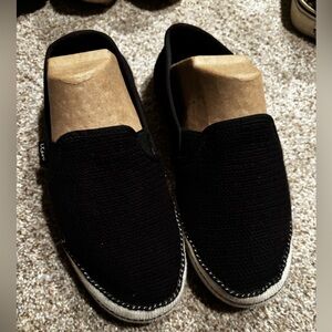 UGG Luchiah Black Knit Slip Ons